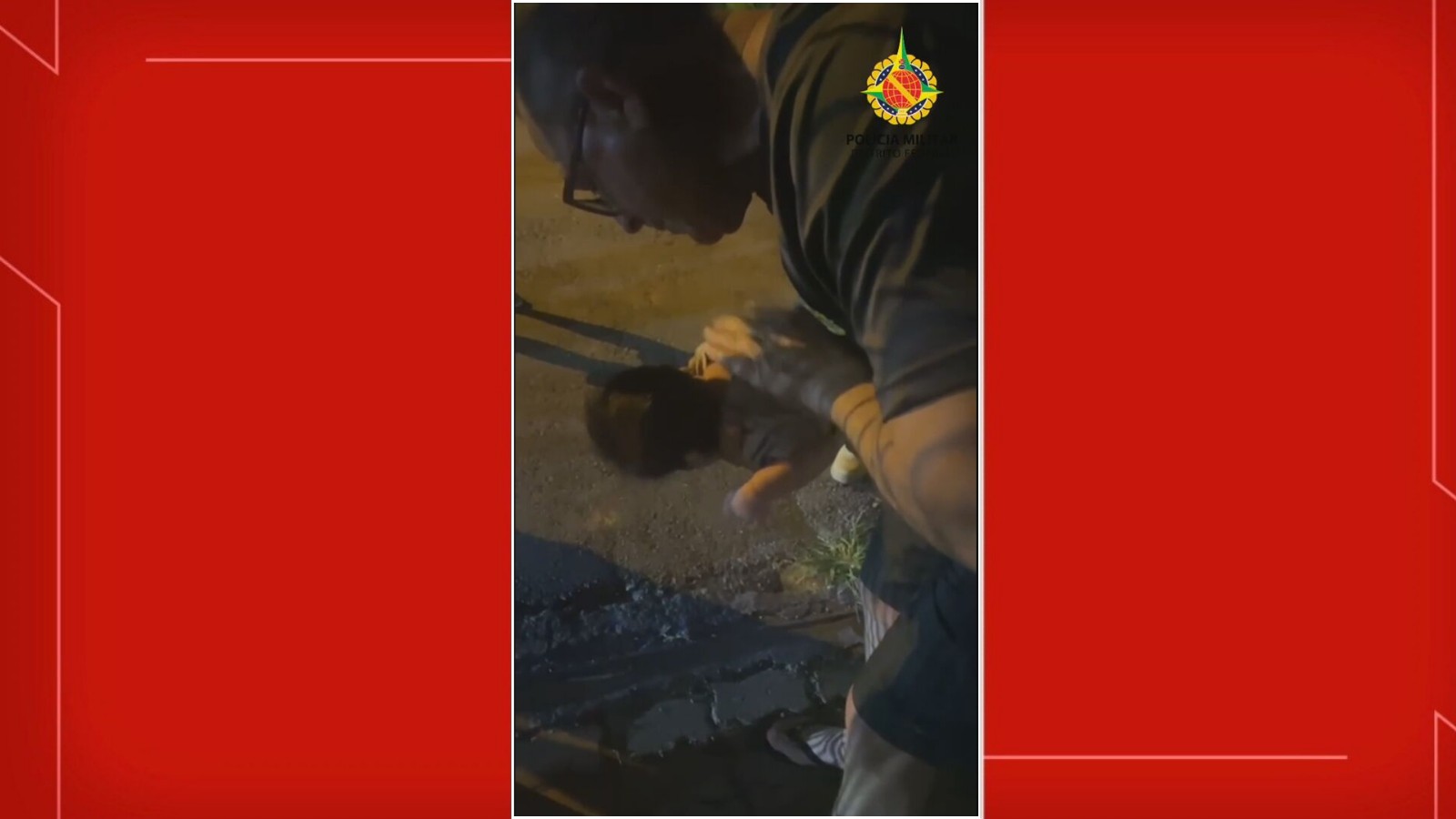 VÍDEO: recém-nascido é salvo por policial militar em zona rural do DF