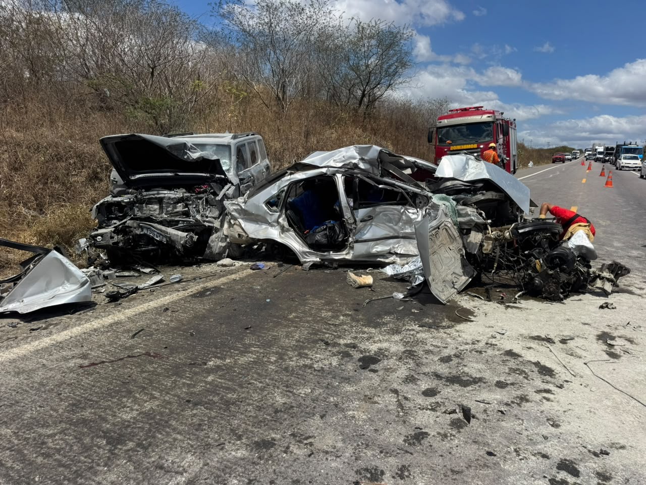 Homem morre em acidente entre três veículos na BR-304 no interior do RN