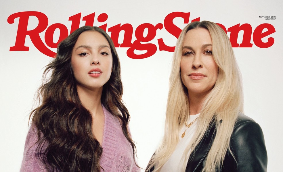 Olivia Rodrigo e Alanis Morissette na capa da 'Rolling Stone' — Foto: Reprodução