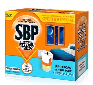 Repelente eltrico lquido SBP Cheiro Suave com 1 aparelho + 1 refil de 35 ml