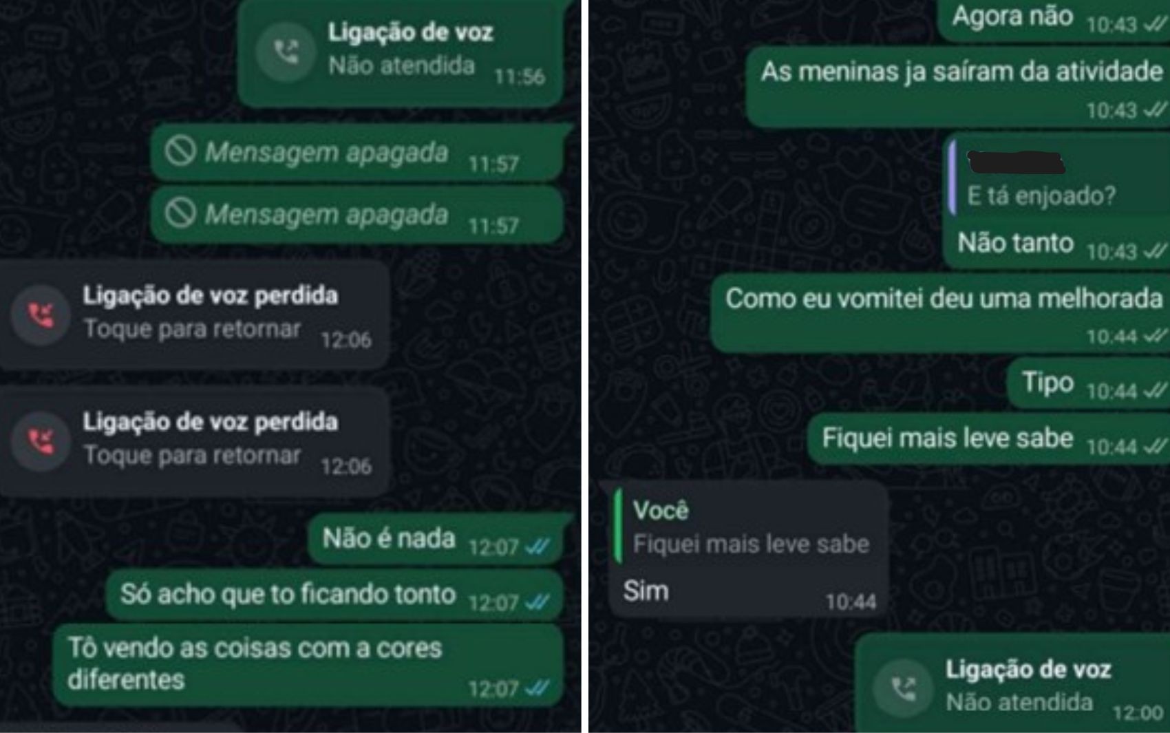 Estudante relatou mal-estar em acampamento dias antes de morrer; veja mensagens
