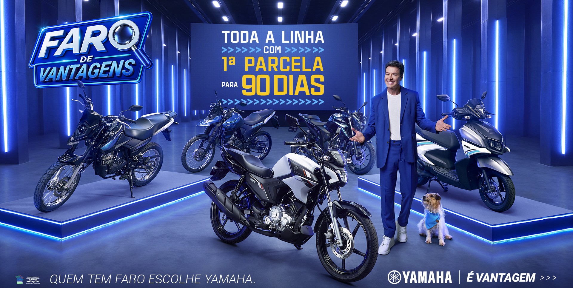 Campanha Faro de Vantagens Yamaha traz condições especiais para comprar sua moto