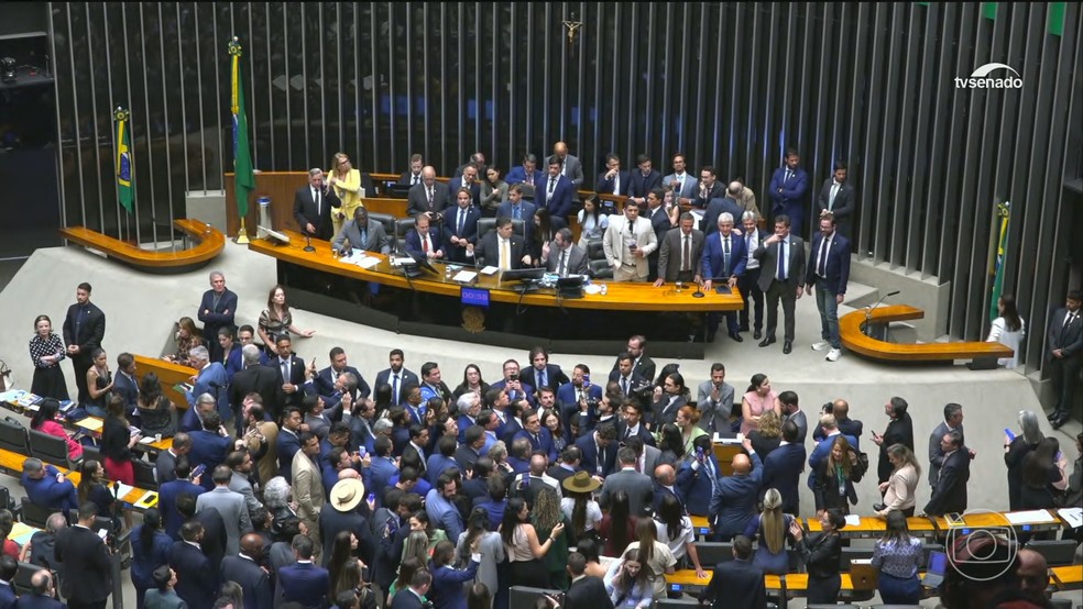 PL da Dosimetria: Congresso derruba veto de Lula ao projeto que reduz as penas do 8 de janeiro &mdash; Foto: Jornal Nacional/ Reprodu&ccedil;&atilde;o