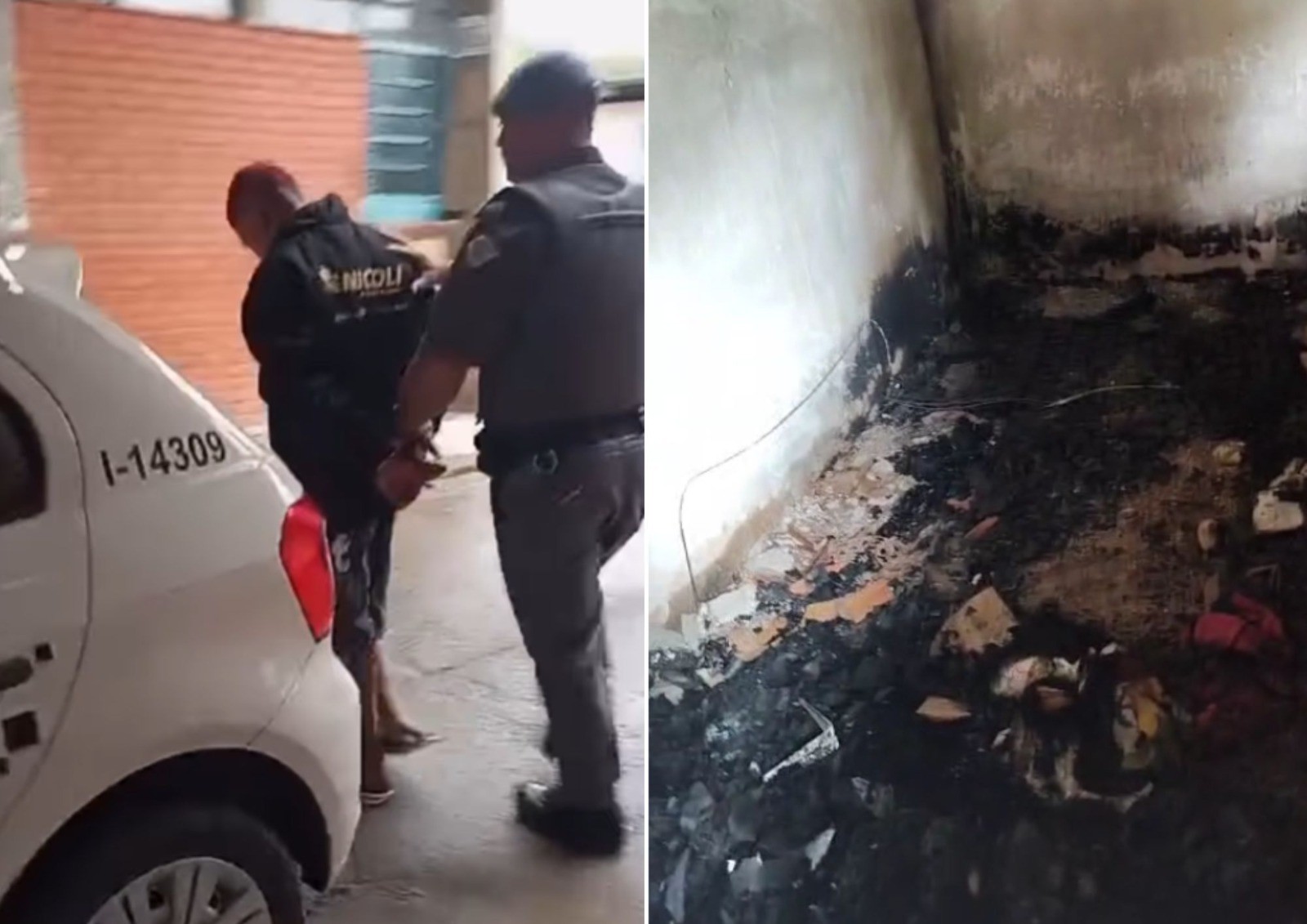 Homem é preso por incendiar a própria casa depois de discutir com a esposa