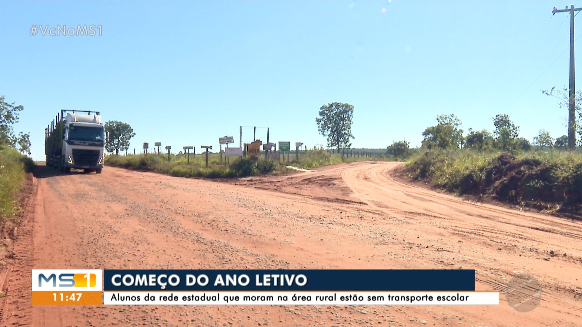 Sem ônibus, sem aula: alunos da zona rural perdem início do ano letivo em Campo Grande