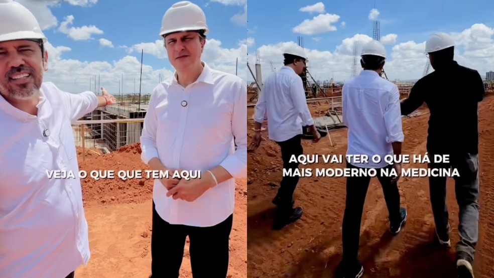 TRE-CE determina que Elmano de Freitas remova vídeo gravado em canteiro de obras. — Foto: Reprodução/Instagram