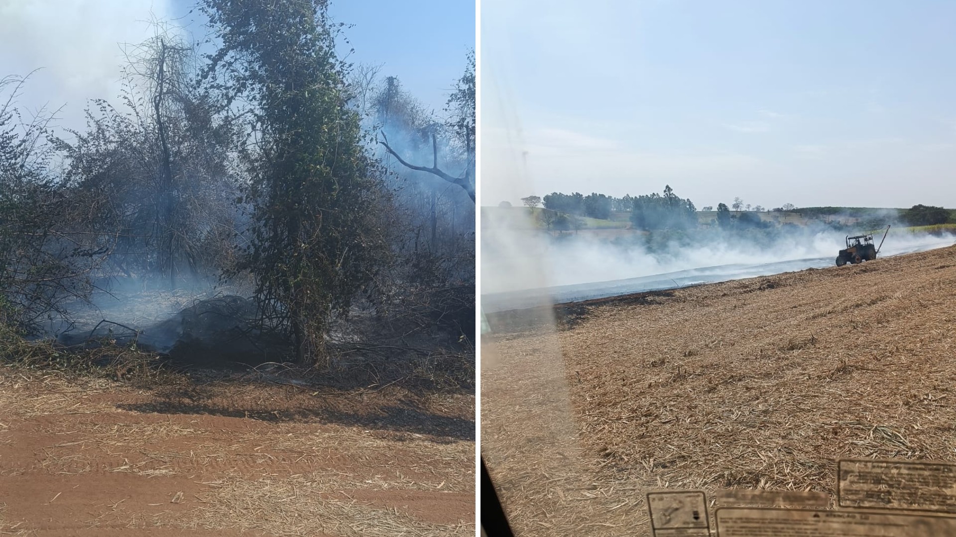 Incêndio atinge área de preservação ambiental em São João do Iracema