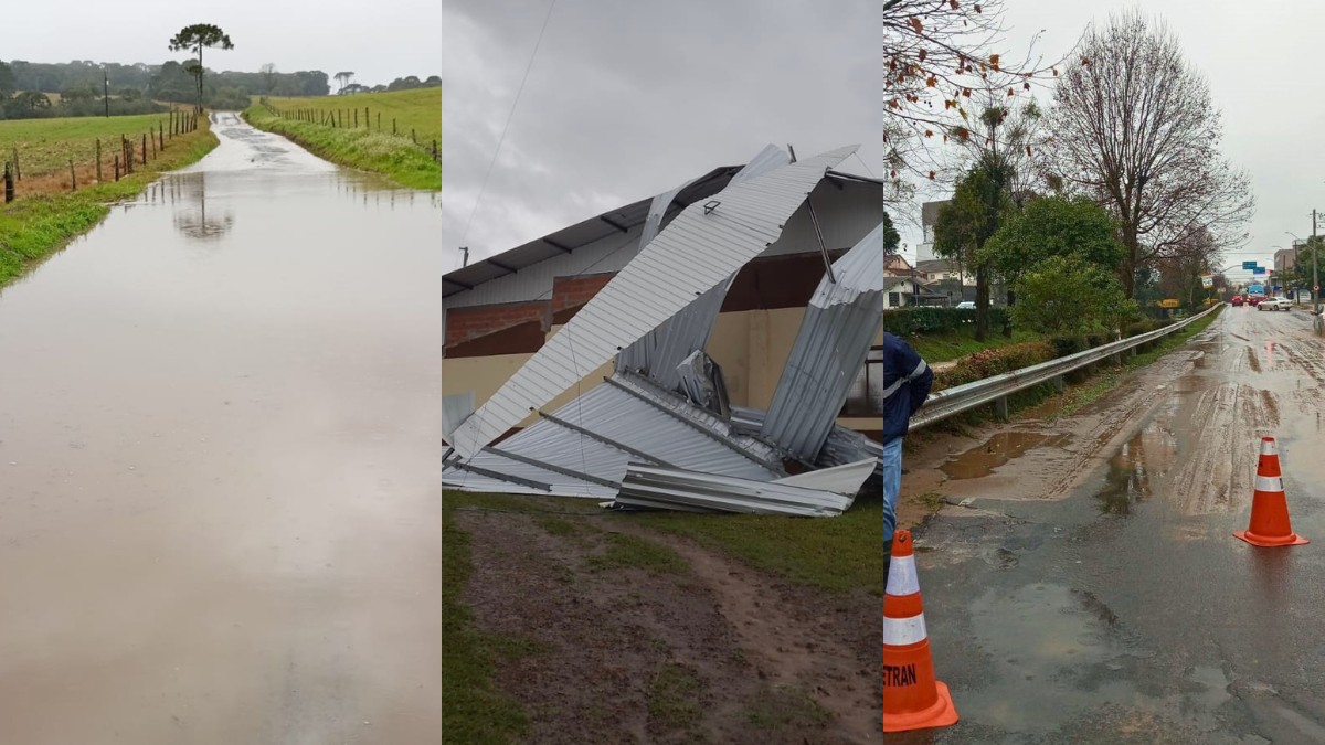 Chuvas provocam alagamentos, atingem casas e Inmet coloca SC em alerta de perigo para tempestades