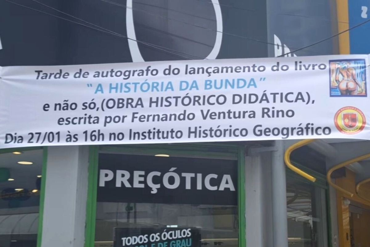 'A História da Bunda': anúncio para divulgar livro chama atenção em cidade do litoral de SP