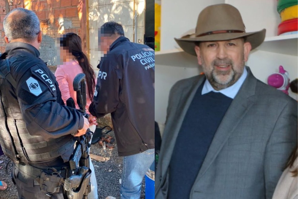 Professora de berçário é presa suspeita de mandar fotos íntimas de bebês a empresário, identificado como Fernando Dorne, no PR — Foto: Polícía Civil/ Reprodução/ Redes Sociais