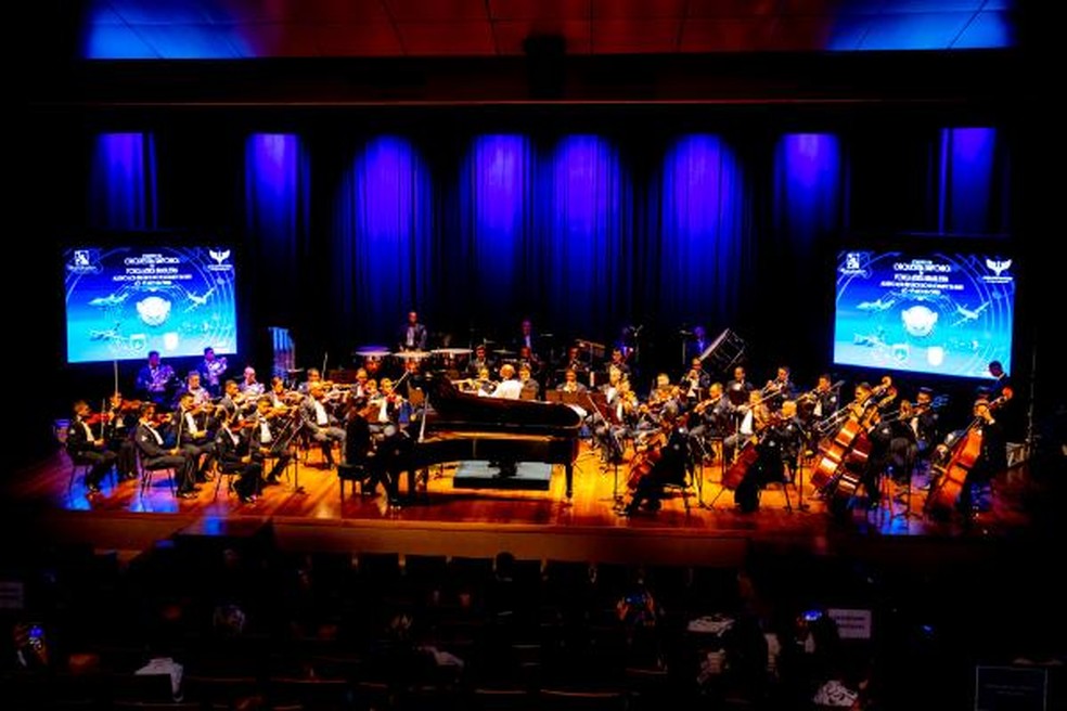 Apresentação da Orquestra Sinfônica da Força Aérea Brasileira (OSFAB). — Foto: Divulgação/FAB