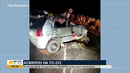 Recorrência de acidentes na TO-222 preocupa motoristas