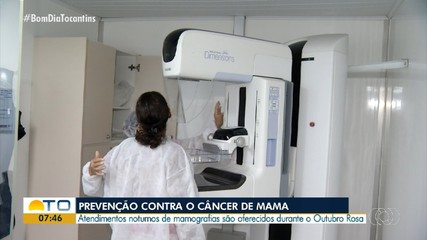 Ação oferece atendimentos noturnos de prevenção contra câncer de mama gratuitamente