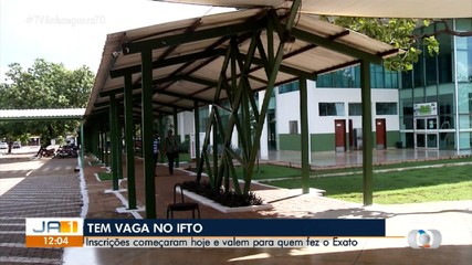 IFTO abre 190 vagas em cursos de graduação para ingressos pela nota do Exato