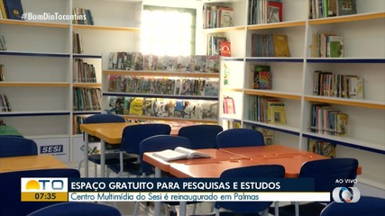 Centro multimídia para estudo do Sesi é reinaugurado em Palmas