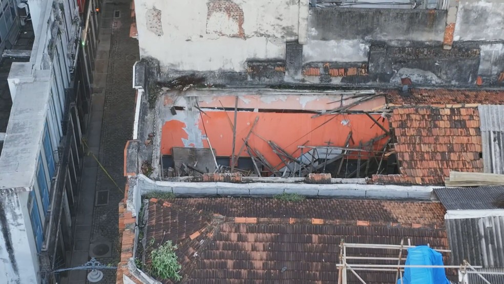 Imóvel é tombado pelo Instituto de Patrimônio Histórico e Artístico Nacional (Iphan) e já foi a casa da cantora Carmen Miranda. — Foto: Reprodução/ TV Globo
