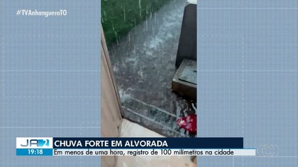 Chuva forte é registrada em Alvorada nesta quinta-feira (6)