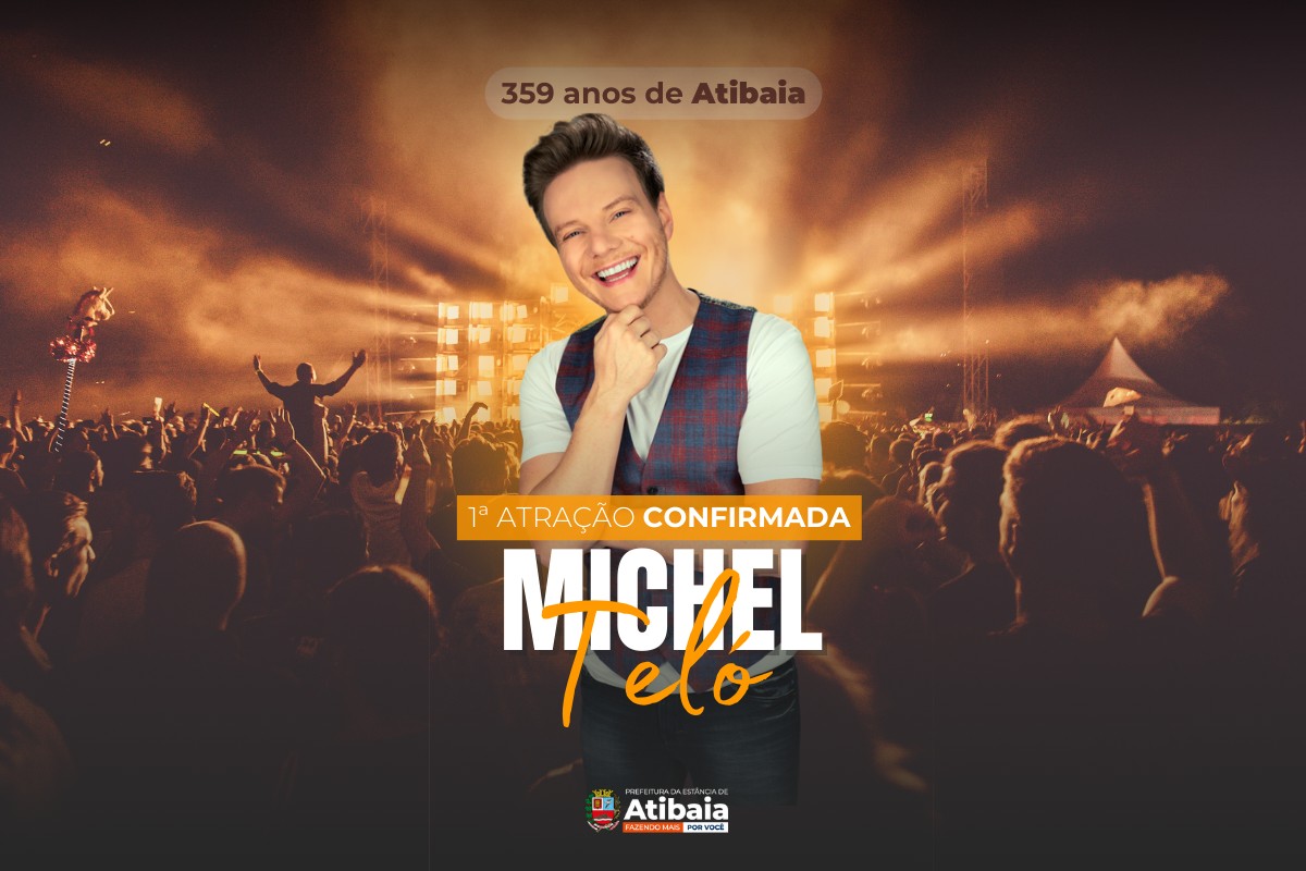 Michel Teló é primeira atração confirmada para aniversário de 359 anos de Atibaia