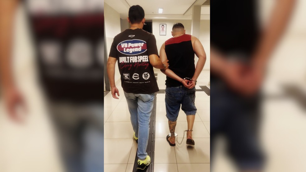 Pai de criança baleada foi preso por tráfico de drogas em Rio Preto (SP) — Foto: Delegacia Especializada em Investigações Criminais/Divulgação