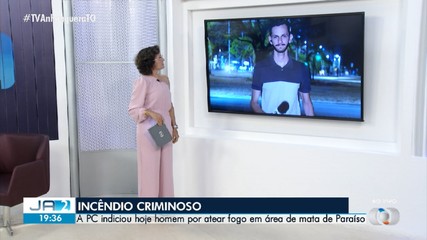 PC indicia homem por colocar fogo em área de mata em Paraíso do Tocantins