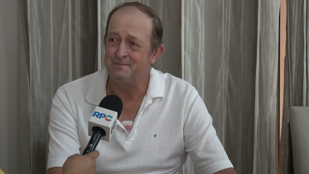 Wilson Zarpellon tem 57 anos e é caminhoneiro há cerca de 20 — Foto: RPC