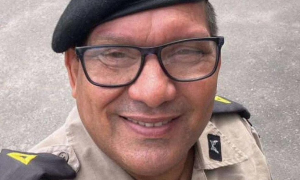 O subtenente da PM José Florentino de Almeida Neto morreu em um acidente de carro em Ilhéus — Foto: Redes Sociais