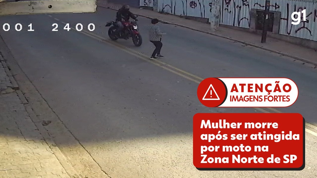 VÍDEO: idosa morre após ser atropelada por moto na Zona Norte de SP