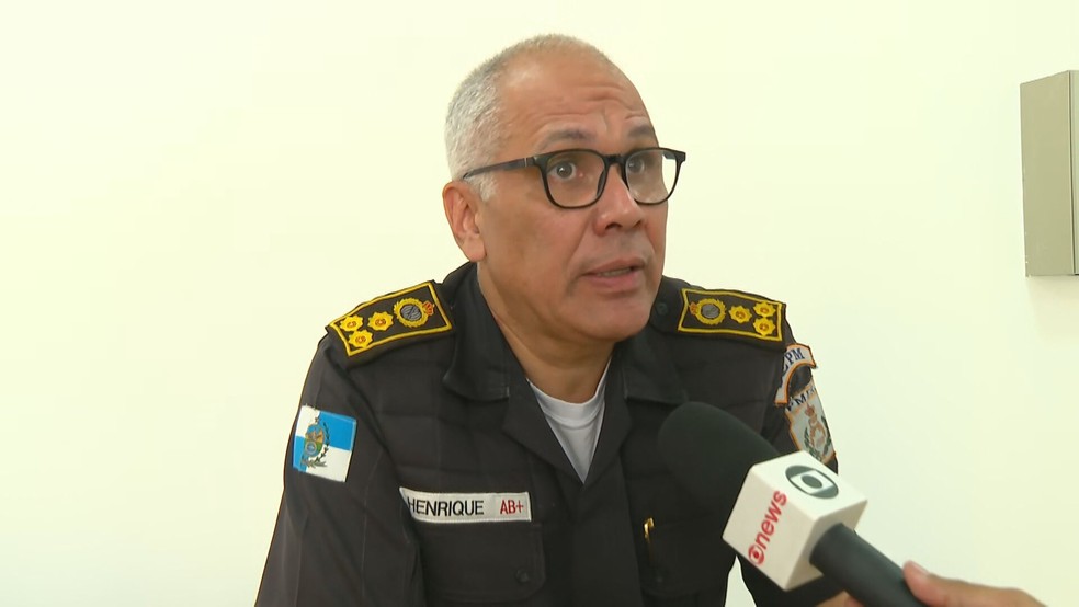 Secretário da Polícia Militar, coronel Henrique Pires — Foto: Reprodução/TV Globo 