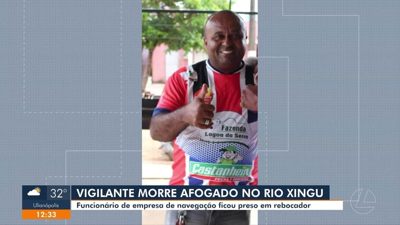 Vigilante morre afogado após rebocador afundar no rio Xingu, em Altamira, no PA
