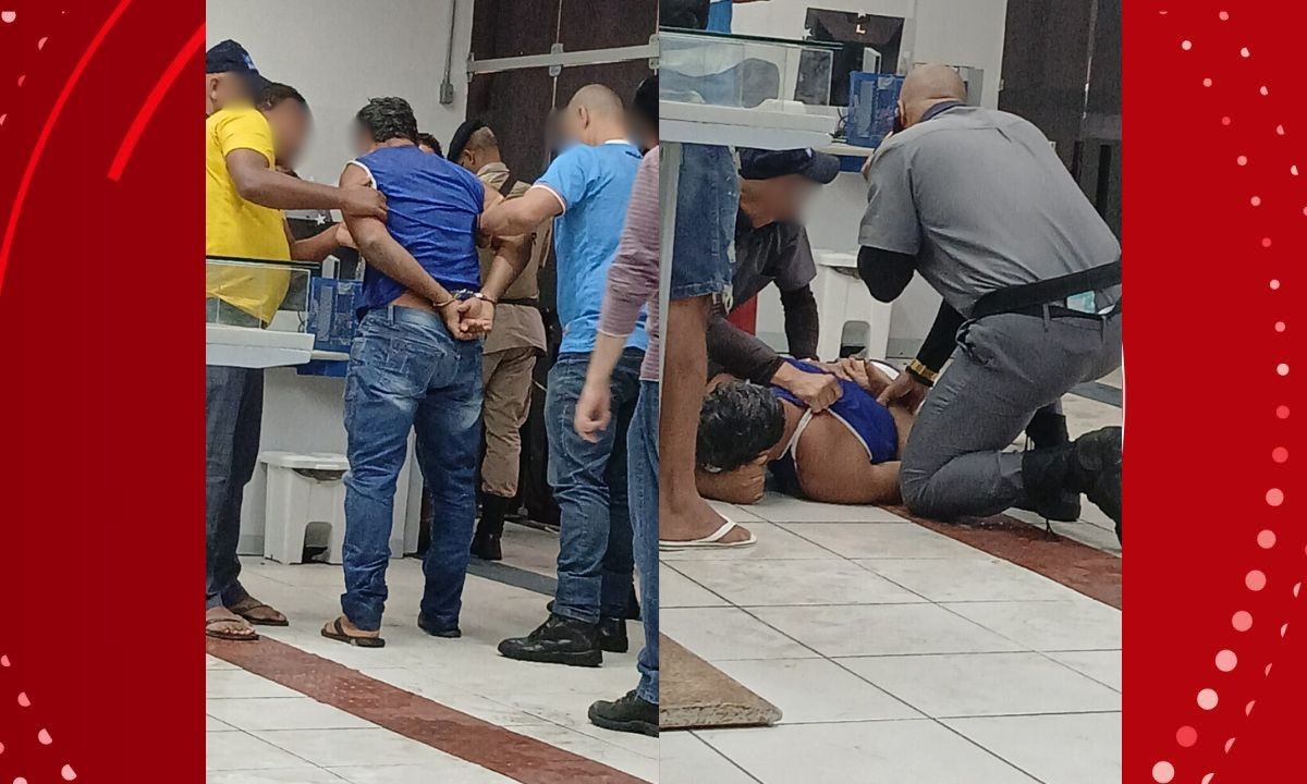 Homem invade mutirão do INSS com galão de gasolina e ameaça atear fogo em agência de Salvador