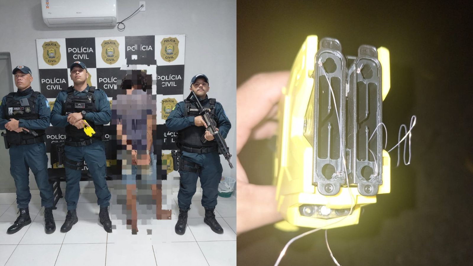 Suspeito de agredir companheira é preso após resistir à abordagem policial e ser contido com taser no PI