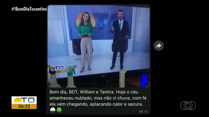 Telespectador manda recado pedindo chuva em Palmas