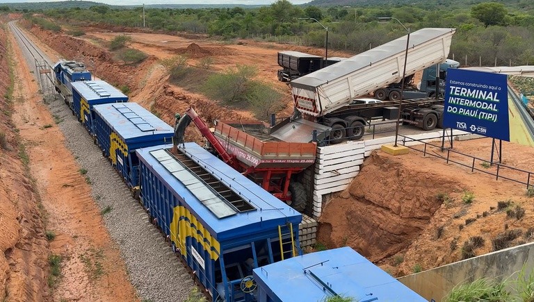 Obra da Transnordestina recebe mais de 33,5 mil toneladas de trilhos
