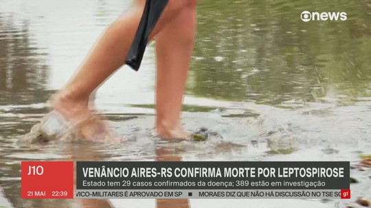 Venâncio Aires-RS confirma morte por leptospirose - Programa: Jornal das Dez 