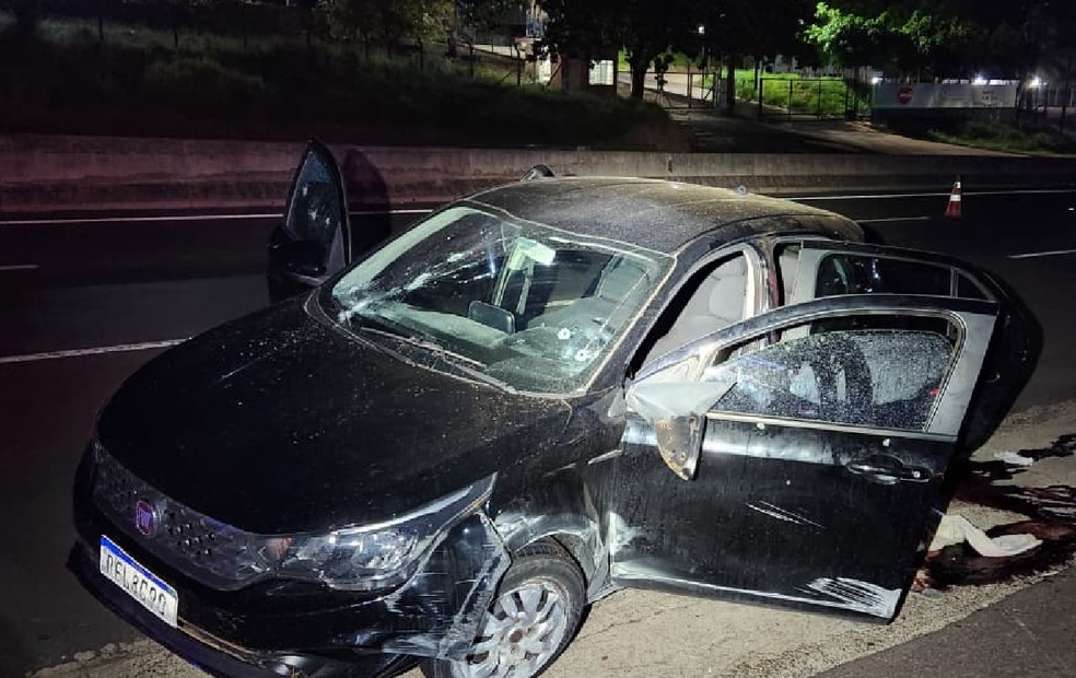 Houve trocade tiros com policiais durante perseguição em Presidente Prudente (SP) — Foto: Polícia Civil/Reprodução
