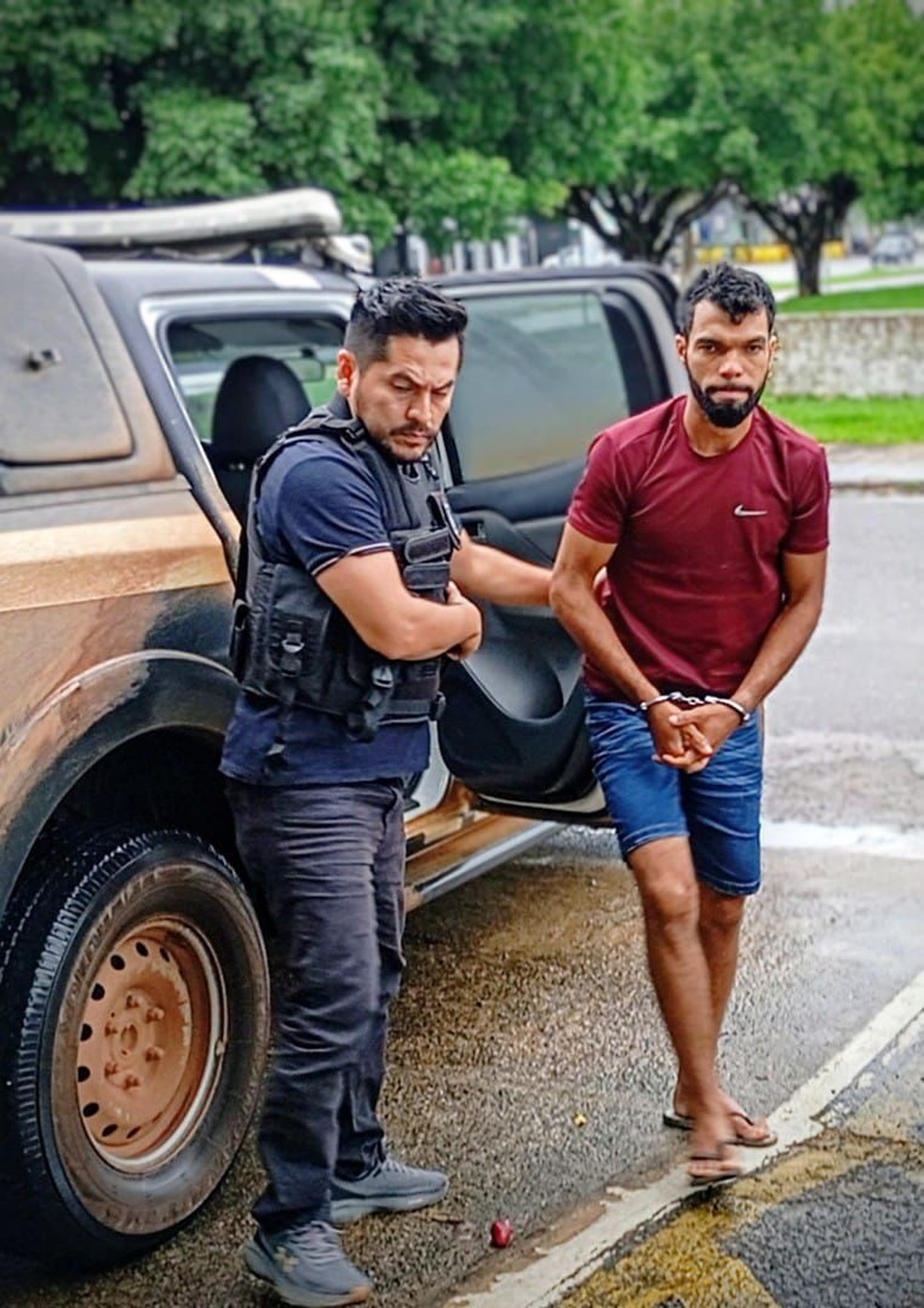 Magno, homem preso suspeito de matar a esposa — Foto: Polícia Civil/Divulgação