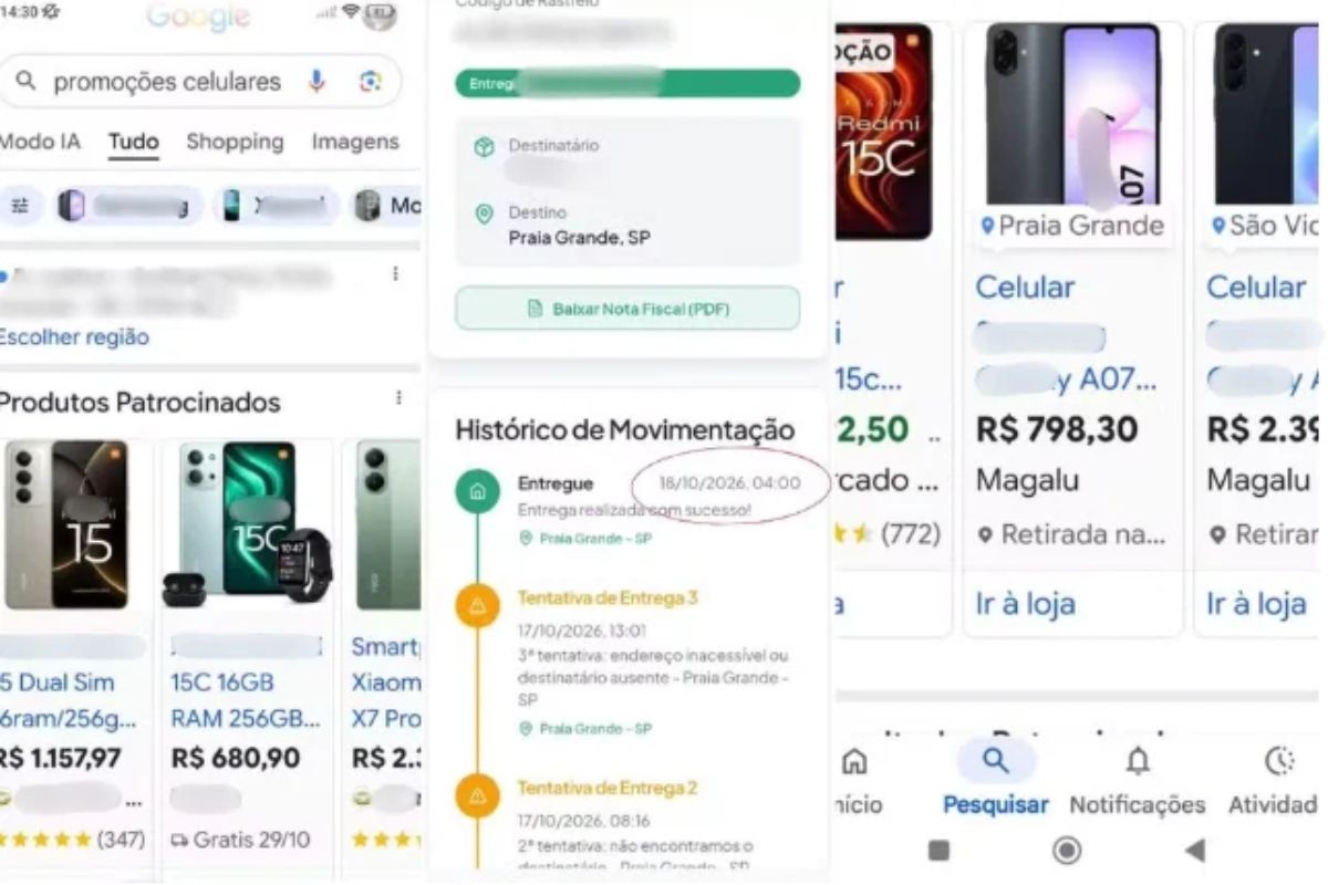 Homem diz ter caído em golpe ao comprar celular por anúncio no Google: 'Aborrecido'