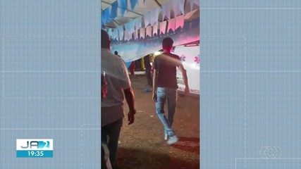 Polícia procura por motorista que invadiu com carro área de tendas em Ipueiras