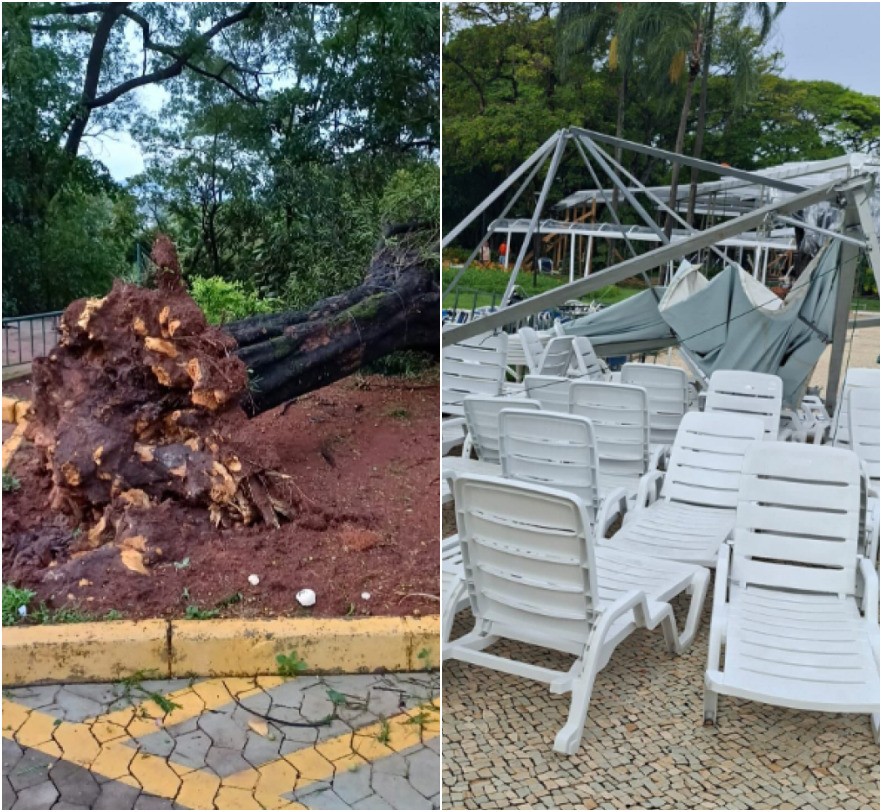 Tempestade causa danos e faz clubes da orla da Pampulha fecharem neste sábado; VÍDEO