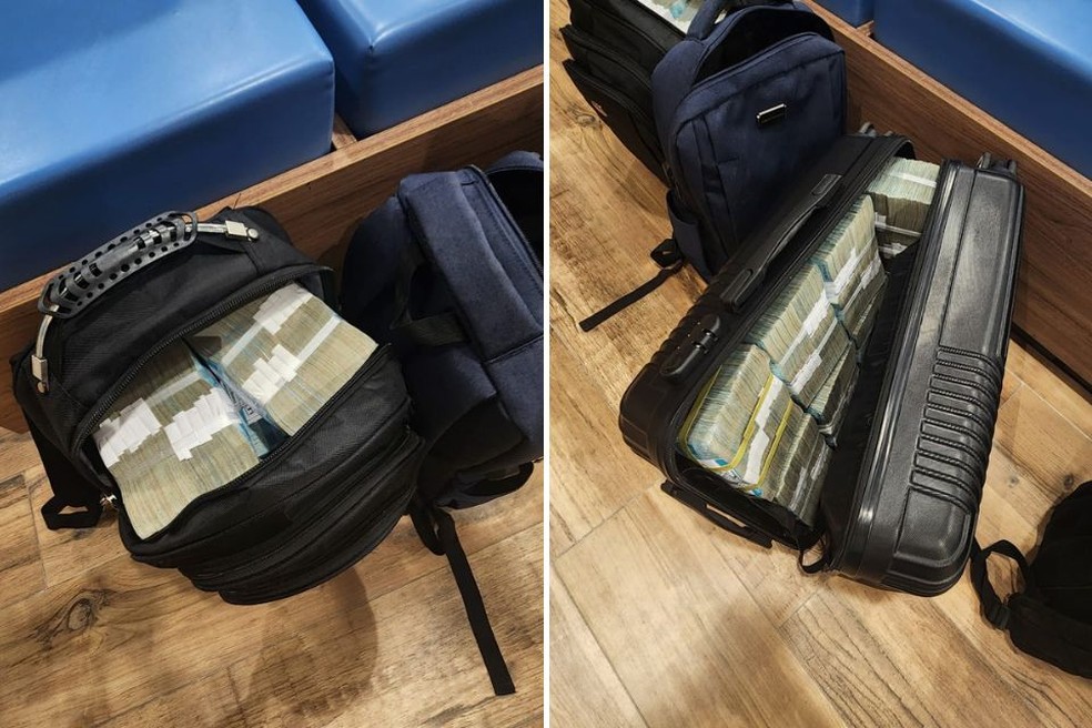 R$ 5 milhões em espécie apreendidos pela PF em operação em Castanhal, no Pará — Foto: Reprodução/PF