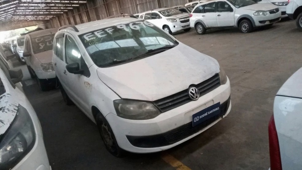 Volkswagen Spacefox em leilão de Limeira (SP), com lance inicial de R$ 3 mil — Foto: divulgação/governo de São Paulo