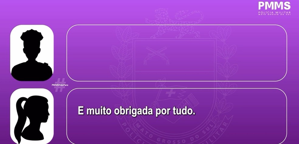 Mulher que fingiu pedir dipirona para denunciar agressões ligou dias depois para agradecer policiais em MS. — Foto: Reprodução