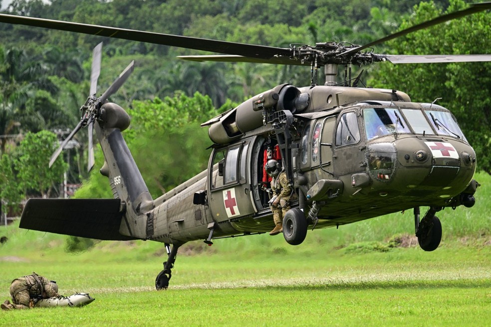 Militares dos EUA fazem exercício no Panamá — Foto: Martin Bernetti/AFP