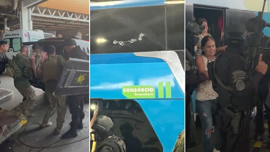 Sequestrador de ônibus no Rio se entrega após 3 horas, e reféns são liberados - Foto: (Reprodução/GloboNews)