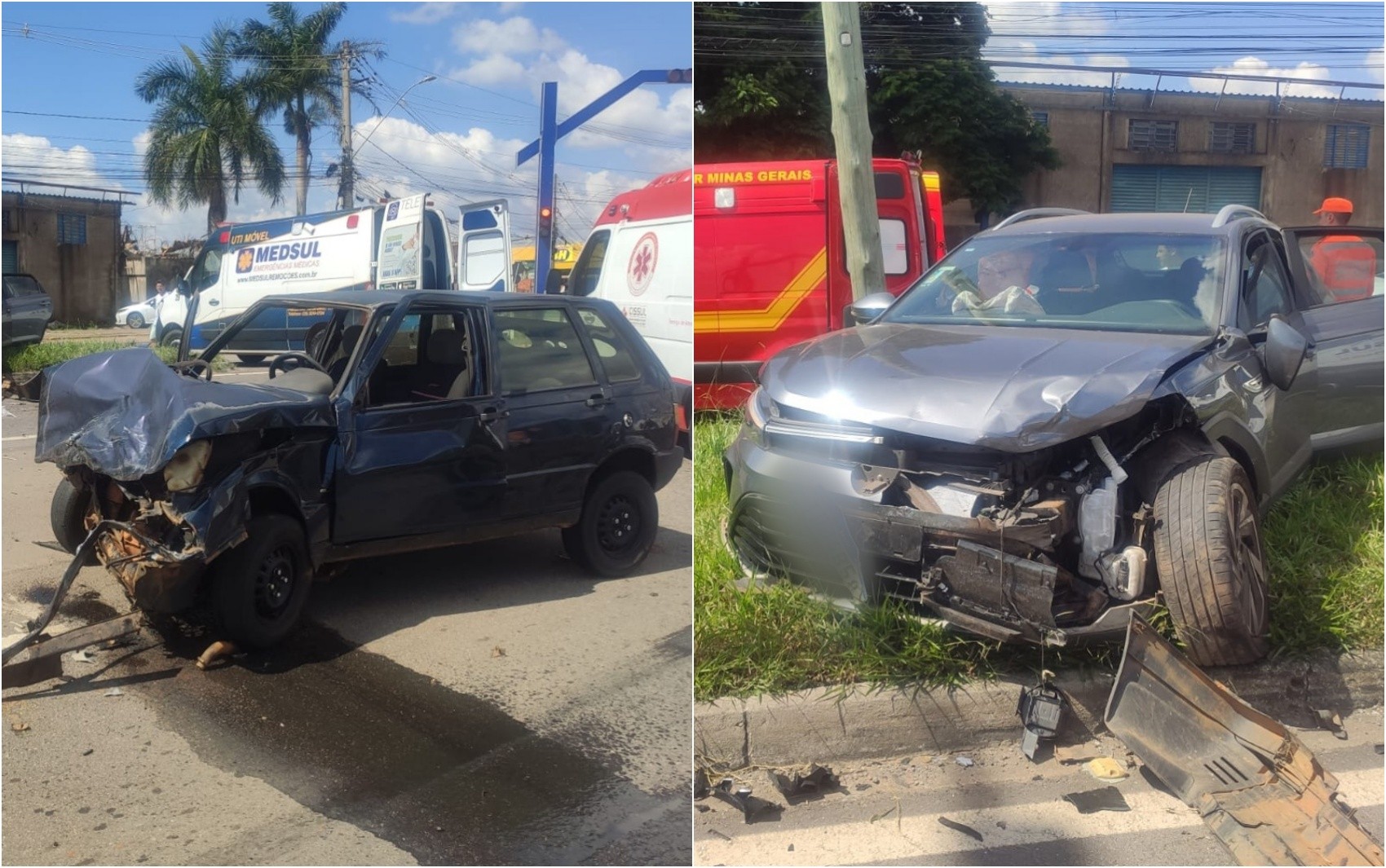 Acidentes deixam cinco feridos em Varginha e um morto na BR-354, no Sul de Minas