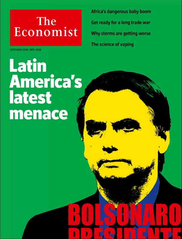 The Economist diz que democracia decai e critica Bolsonaro e Lula