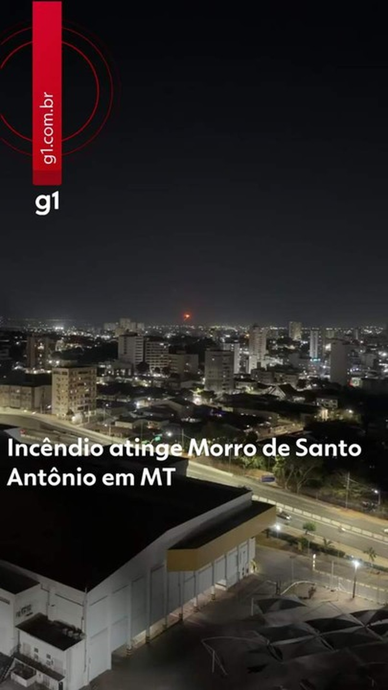 Vídeo: incêndio atinge Morro de Santo Antônio de MT 