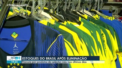 Eliminação do Brasil na Copa faz vendas de produtos da Seleção caírem no Tocantins