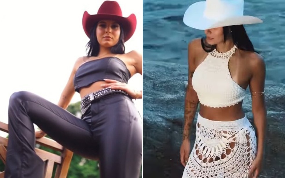 Ana Castela usa produes inspiradas na esttica boho sem deixar o chapu country de lado  Foto: Reproduo/Instagram