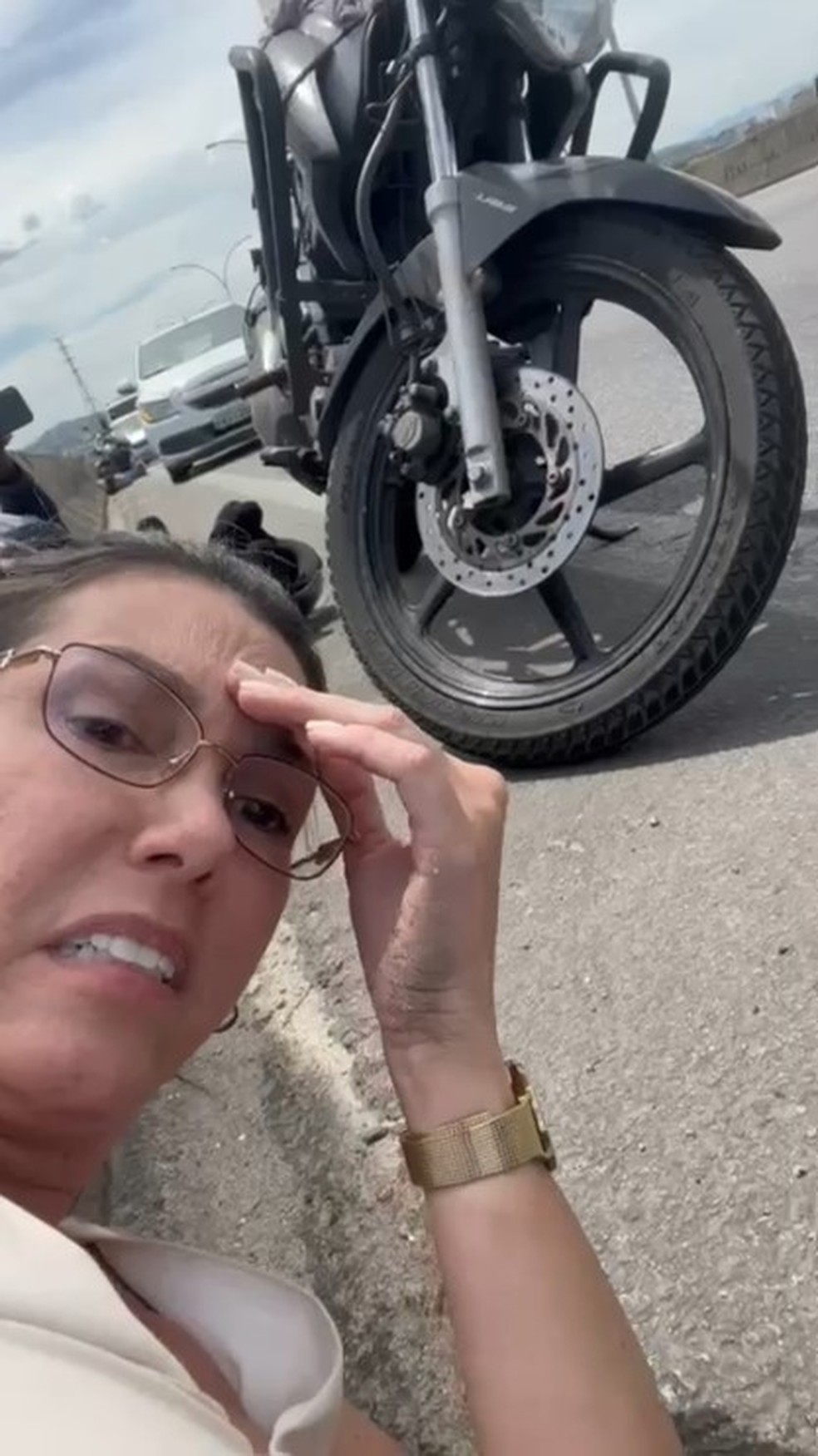 Mônica Mayer ficou no meio do fogo cruzado na Linha Vermelha — Foto: Reprodução